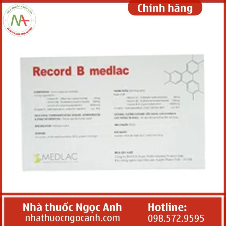 Thuốc Record B Medlac có tác dụng gì, mua ở đâu, giá bao nhiêu?