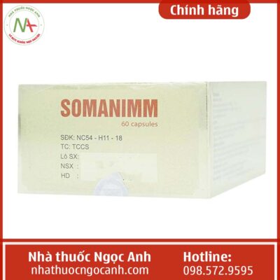 Hộp thuốc Somanimm 500mg