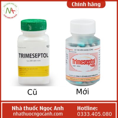 Thay đổi mẫu hộp Trimeseptol 480 Hataphar