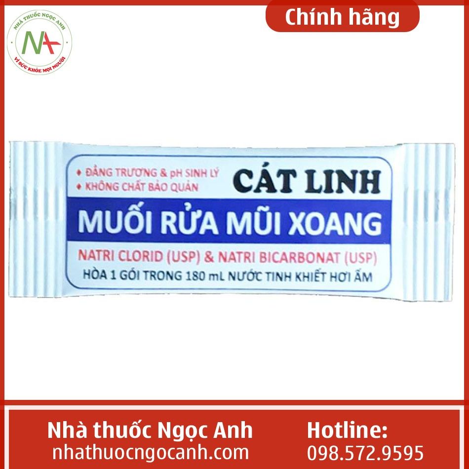 Gói muối rửa mũi xoang cát linh