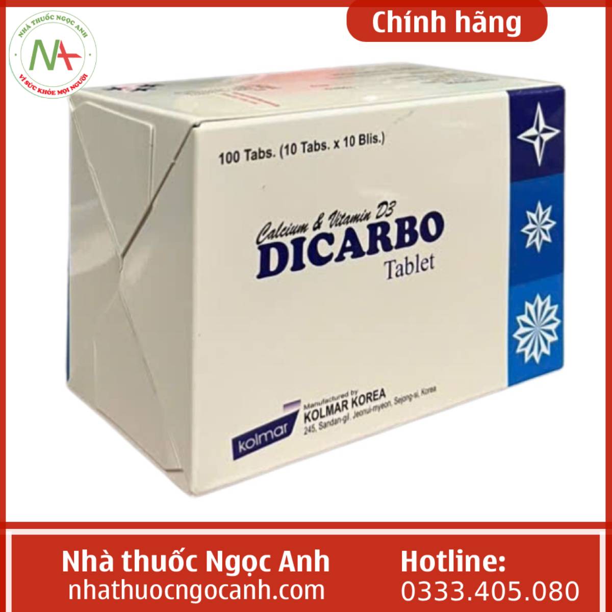 Hộp thuốc Dicarbo Tablet