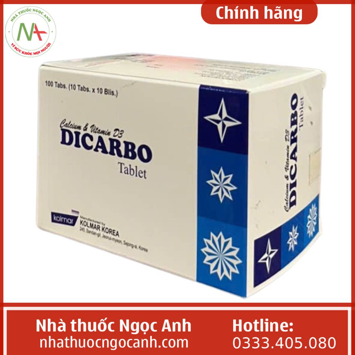 Hộp thuốc Dicarbo Tablet