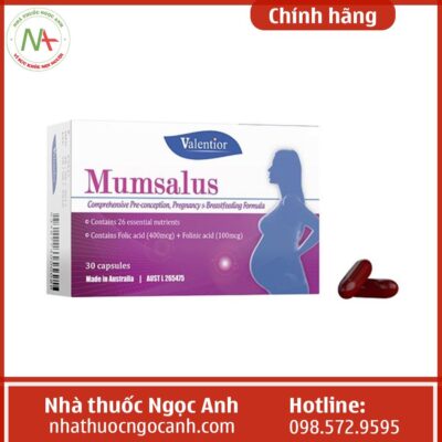 Thuốc Mumsalus bổ sung canxi, sắt, bổ máu cho phụ nữ 1