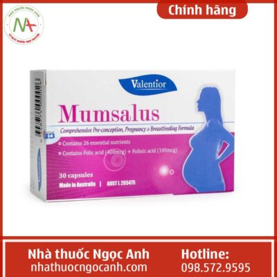 Thuốc Mumsalus bổ sung canxi, sắt, bổ máu cho phụ nữ