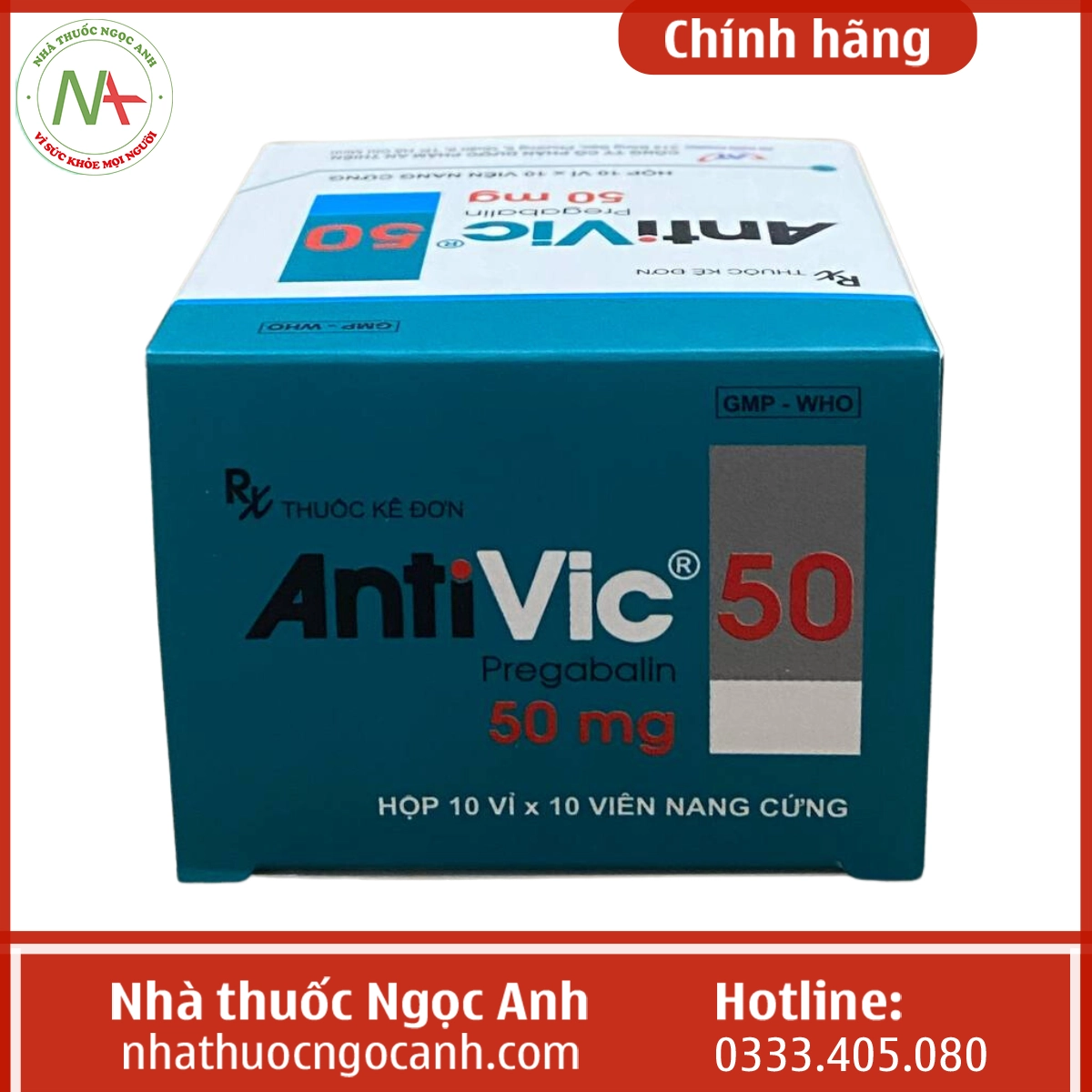 Hộp thuốc Antivic 50