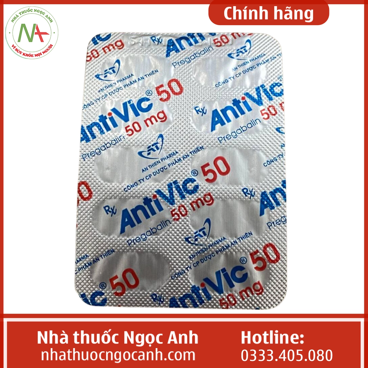 Vỉ thuốc Antivic 50