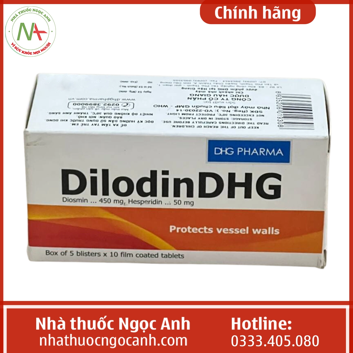 Hộp thuốc DilodinDHG