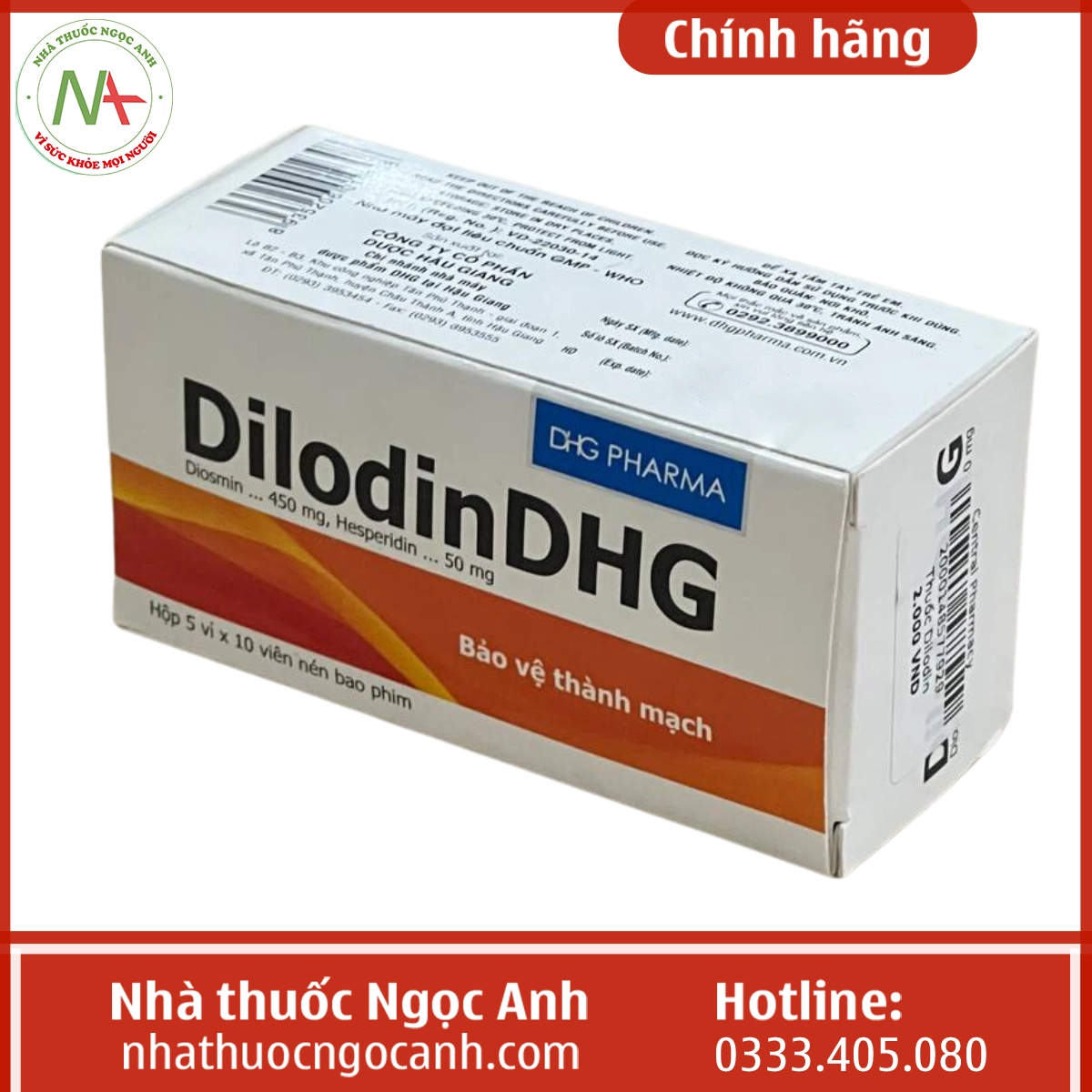 Hộp thuốc DilodinDHG
