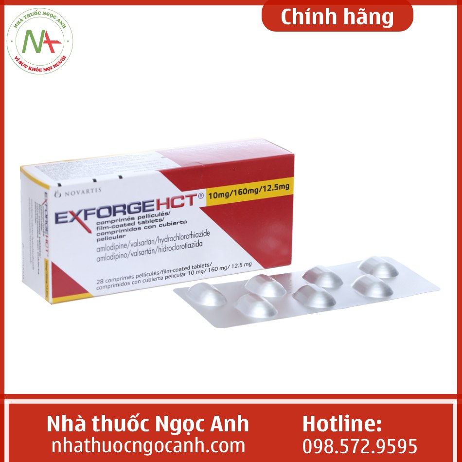 Exforge HCT 10mg/160mg/12.5mg