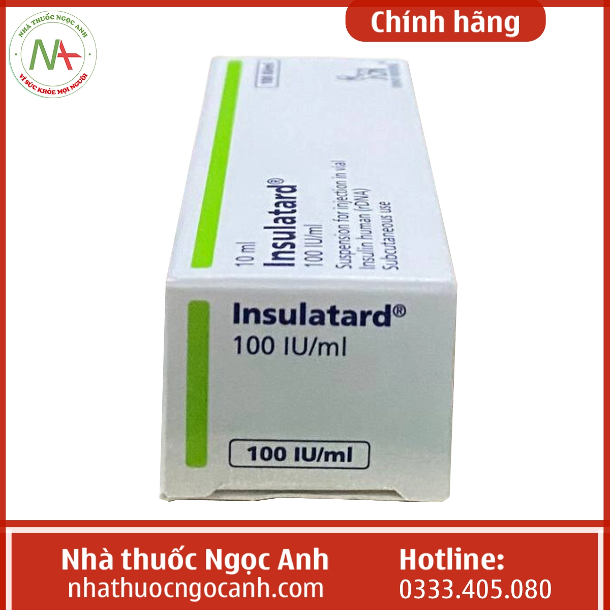 Hộp thuốc Insulatard 100IU/ml