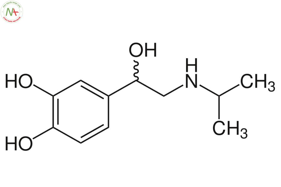 Cấu trúc phân tử Isoproterenol