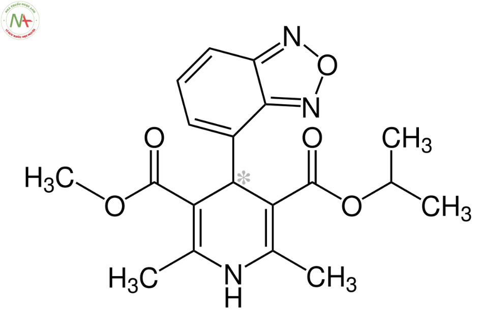 Cấu trúc phân tử Isradipin