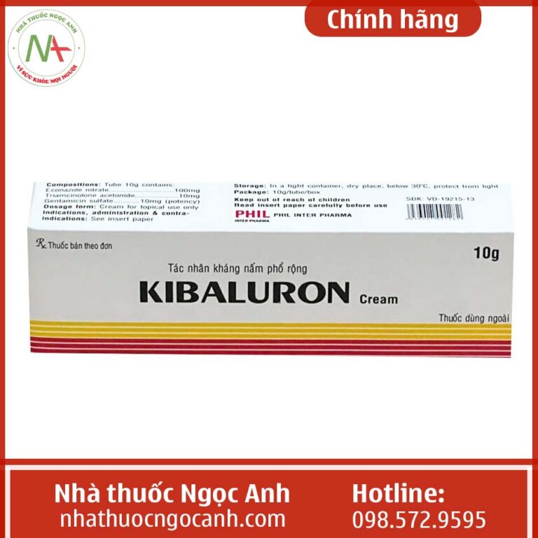 Hộp thuốc Kibaluron Cream 10g