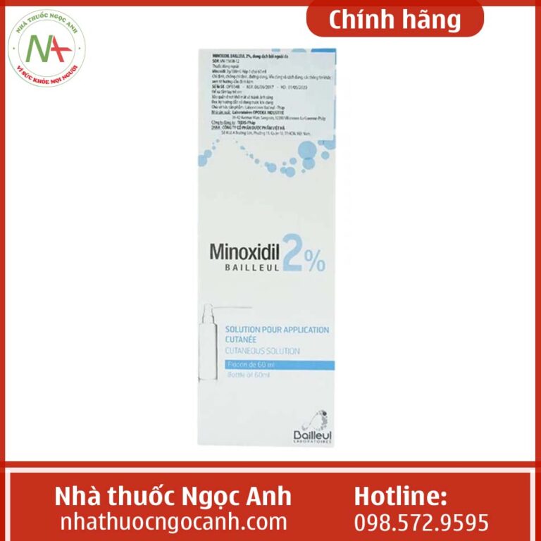 Hộp Minoxidil 2% Bailleul