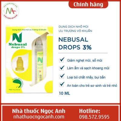 Hiệu quả sử dụng Nebusal drops 3%