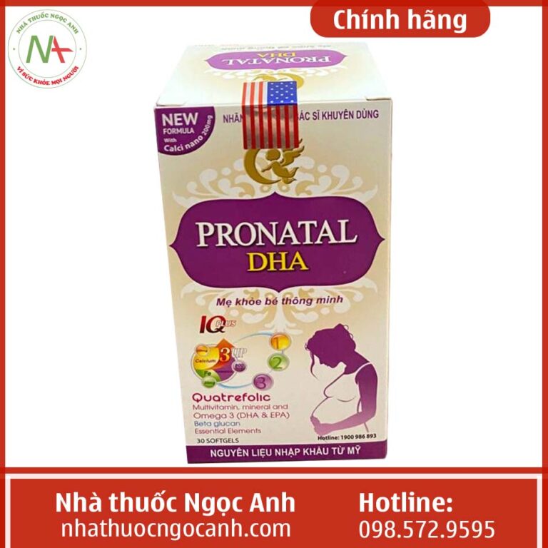 Hộp sản phẩm Pronatal DHA