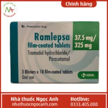 Hộp thuốc Ramlepsa 37.5mg/325mg film-coated tablets