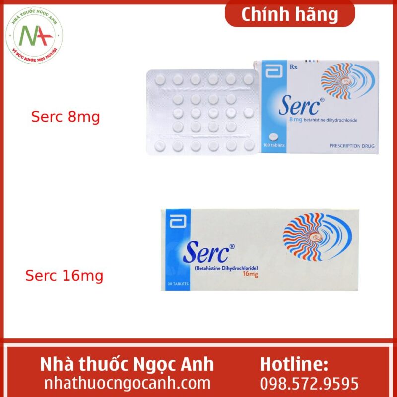 Thuốc Serc 8mg Abbott là thuốc gì, mua ở đâu, giá bao nhiêu?