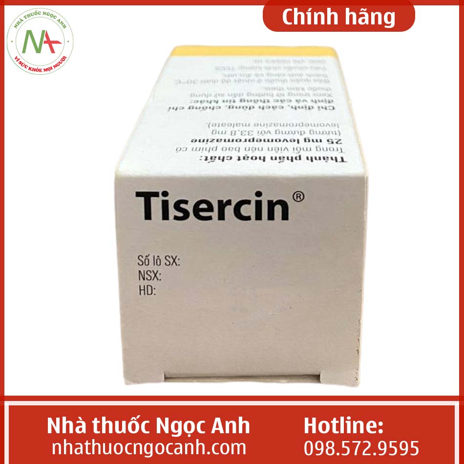 Hộp thuốc Tisercin 25mg
