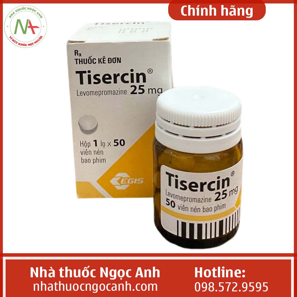 Hộp thuốc Tisercin 25mg