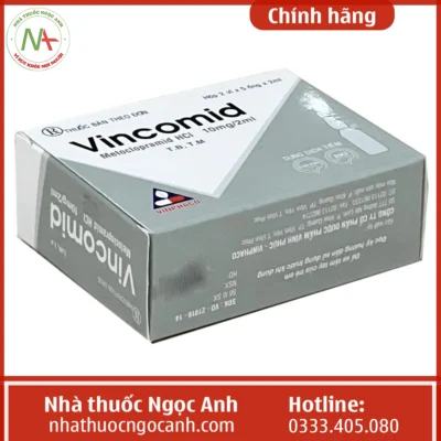Hộp thuốc Vincomid 10mg/2ml