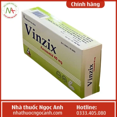 Hộp thuốc Vinzix 40mg