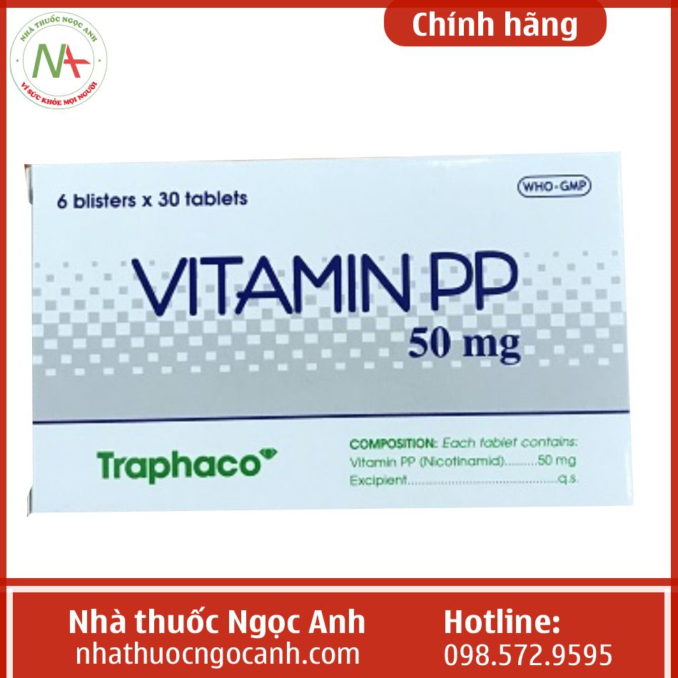 Thuốc Vitamin Pp 50Mg Traphaco Có Tác Dụng Gì, Giá Bao Nhiêu, Mua Ở Đâu