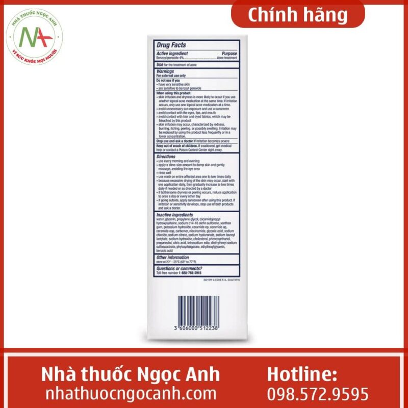 Thuốc Cerave Acne Foaming Cream Cleanser là gì, giá bao nhiêu, mua ở đâu