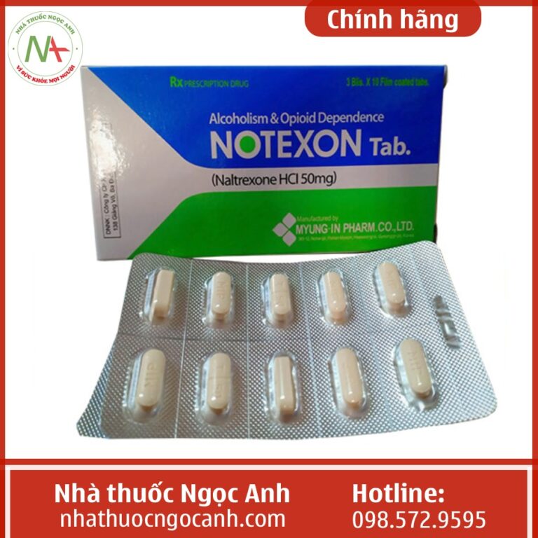 Tác dụng - Chỉ định của thuốc Notexon Tab. 50mg