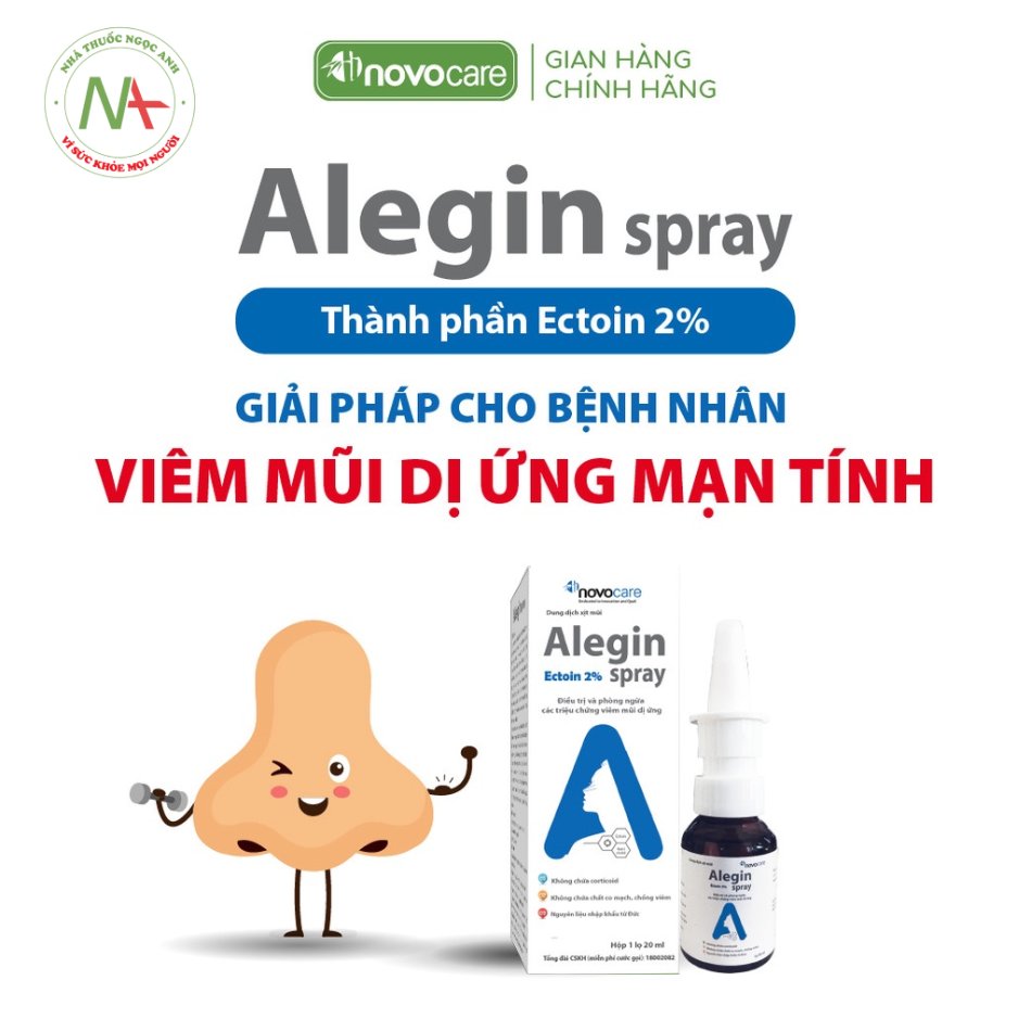 Sử dụng Alegin Spray cho người bị viêm mũi dị ứng mạn tính