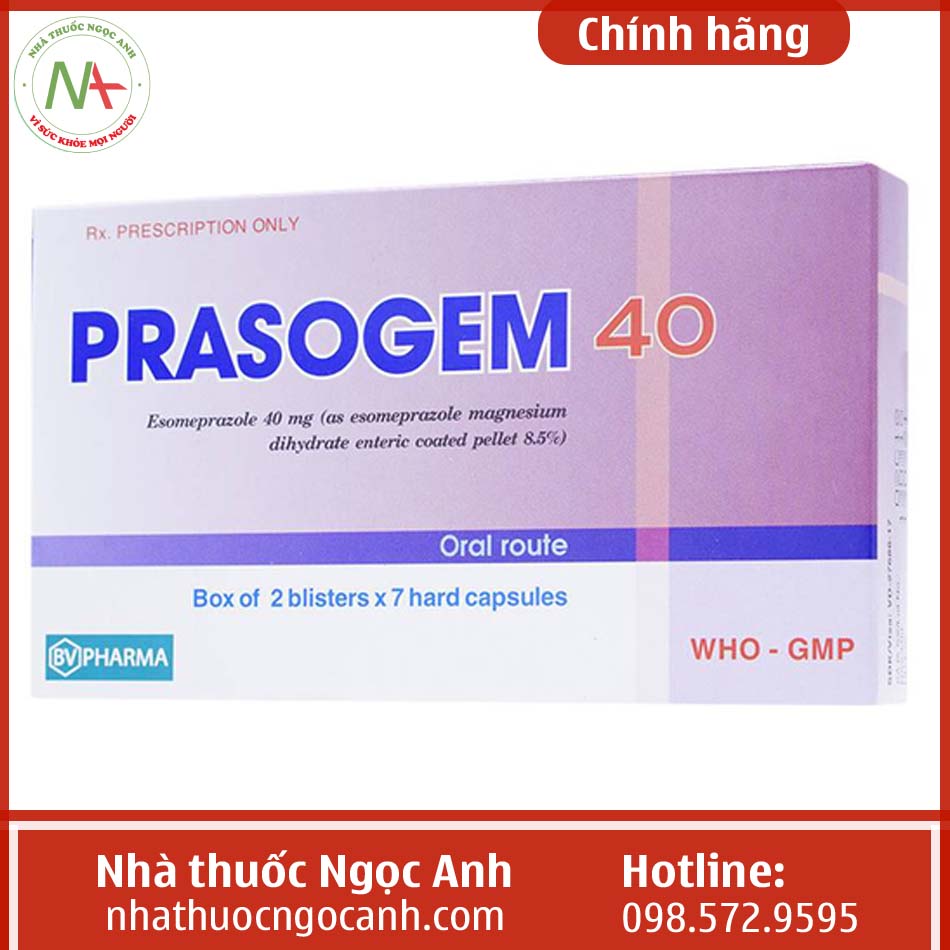 Hộp thuốc Prasogem 40