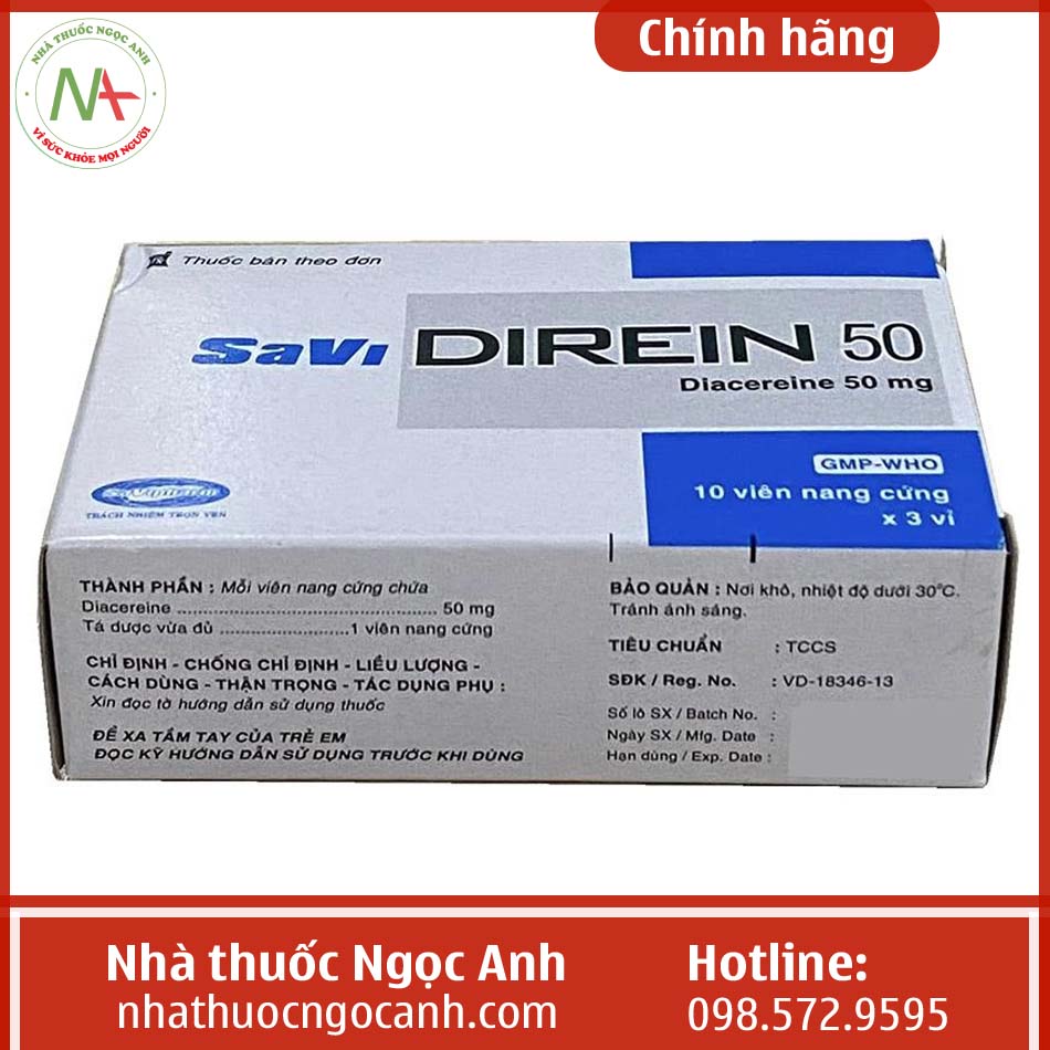 Hộp thuốc Savi Direin 50