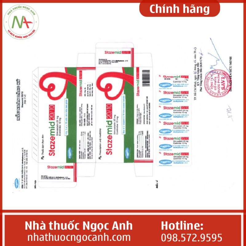 Thuốc Stazemid 20/10 là thuốc gì, công dụng, mua ở đâu, giá bao nhiêu?