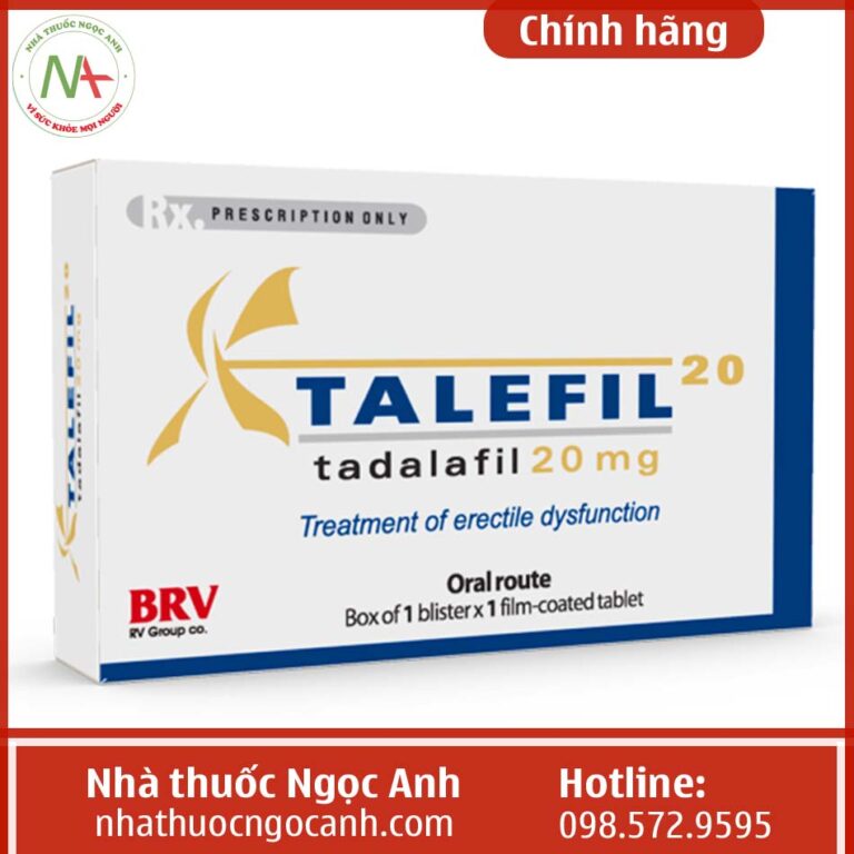 Hộp thuốc Talefil 20