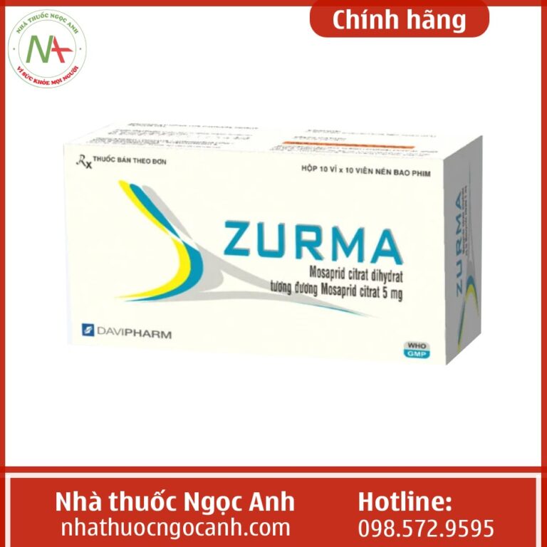Thuốc Zurma 5mg có tác dụng gì? Mua ở đâu? Giá bao nhiêu?