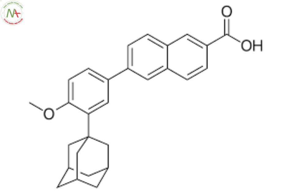Cấu trúc phân tử Adapalene 