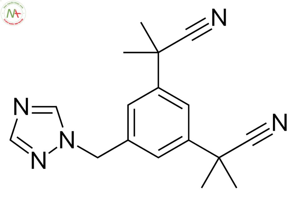 Cấu trúc phân tử Anastrozole 