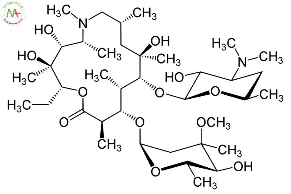 Cấu trúc phân tử Azithromycin 