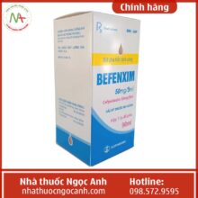 Hộp thuốc Befenxim 50mg/5ml 90ml