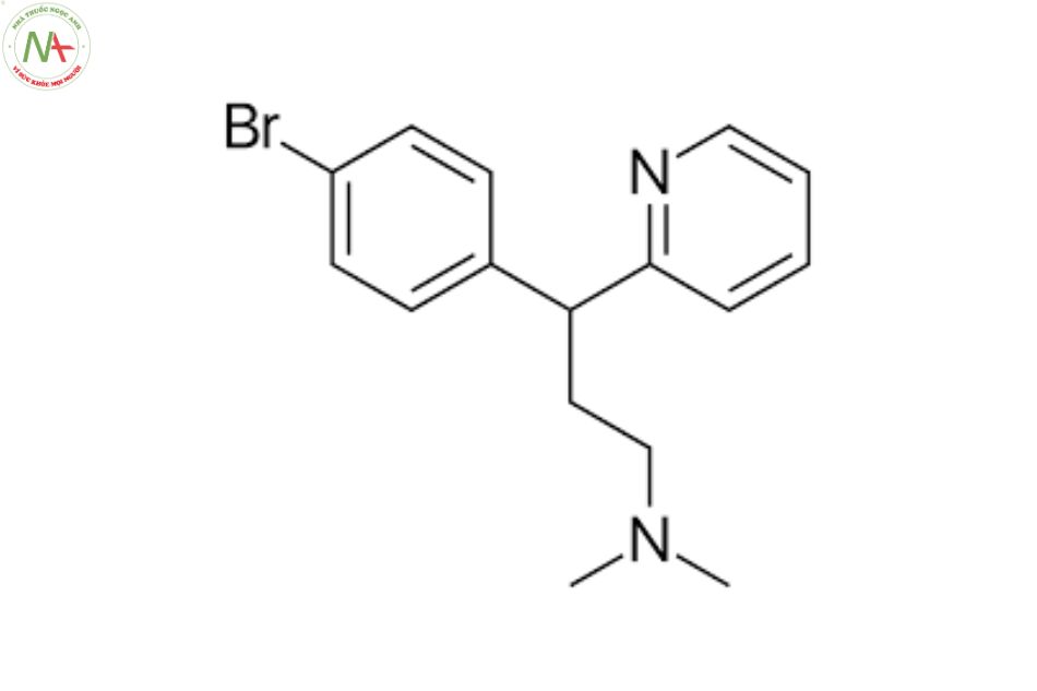 Cấu trúc phân tử Brompheniramine 