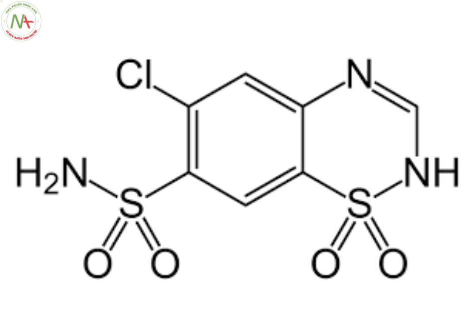 Cấu trúc phân tử Chlorothiazide