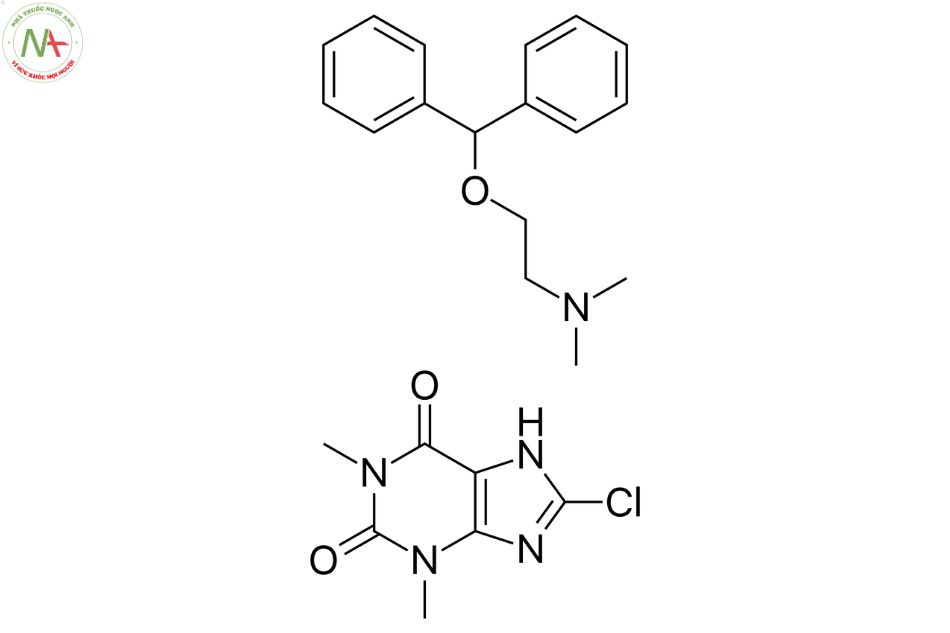 Cấu trúc phân tử Dimenhydrinat 