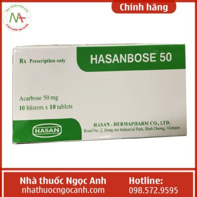 Hasanbose 50 (hộp 10 vỉ x 10 viên)