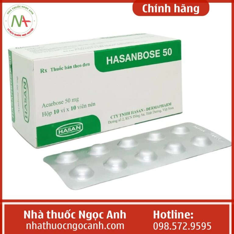 Hasanbose 50 (hộp 10 vỉ x 10 viên)