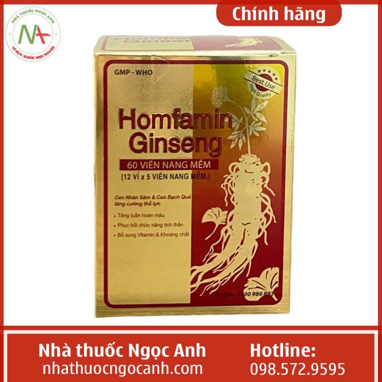 Hộp Homfamin Ginseng