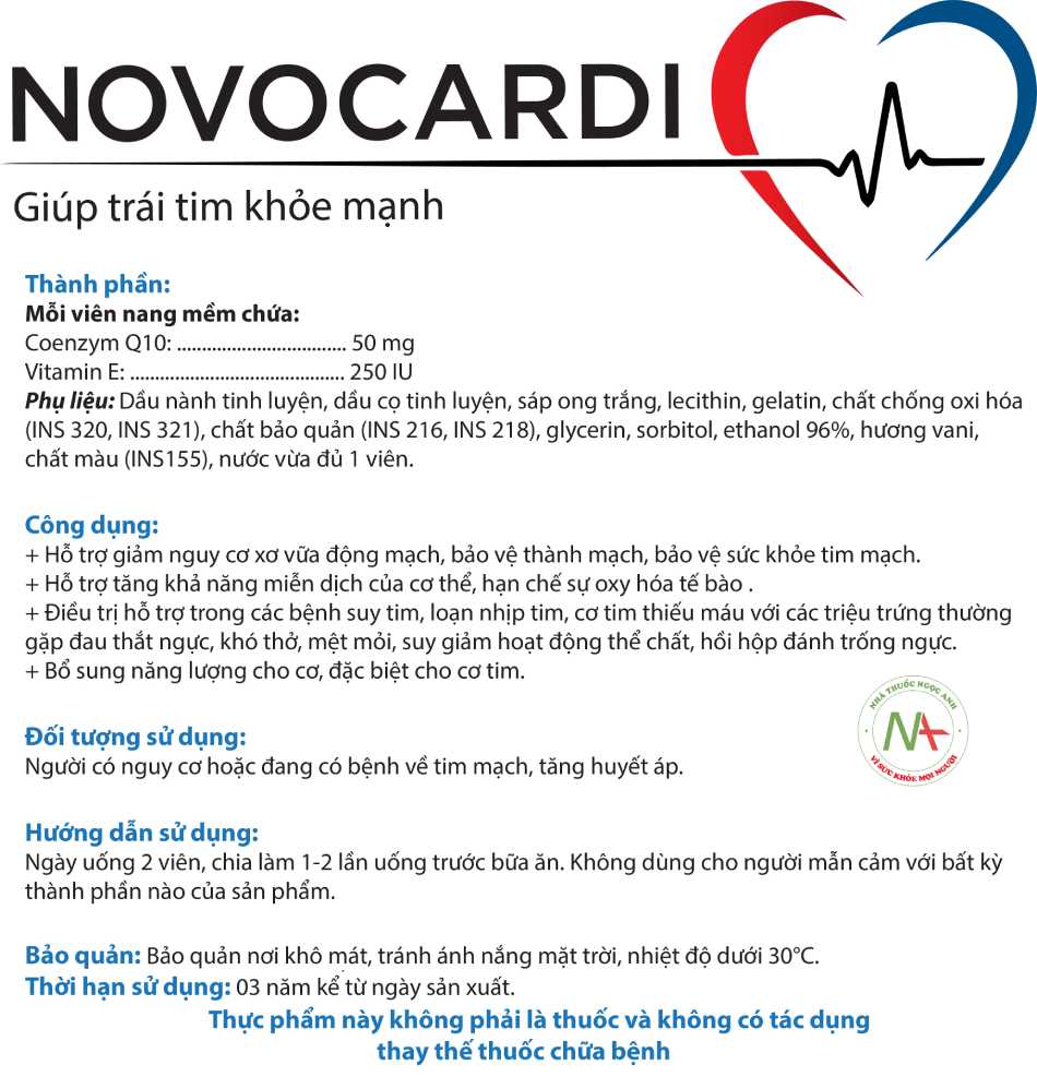 Hướng dẫn sử dụng Novocardi