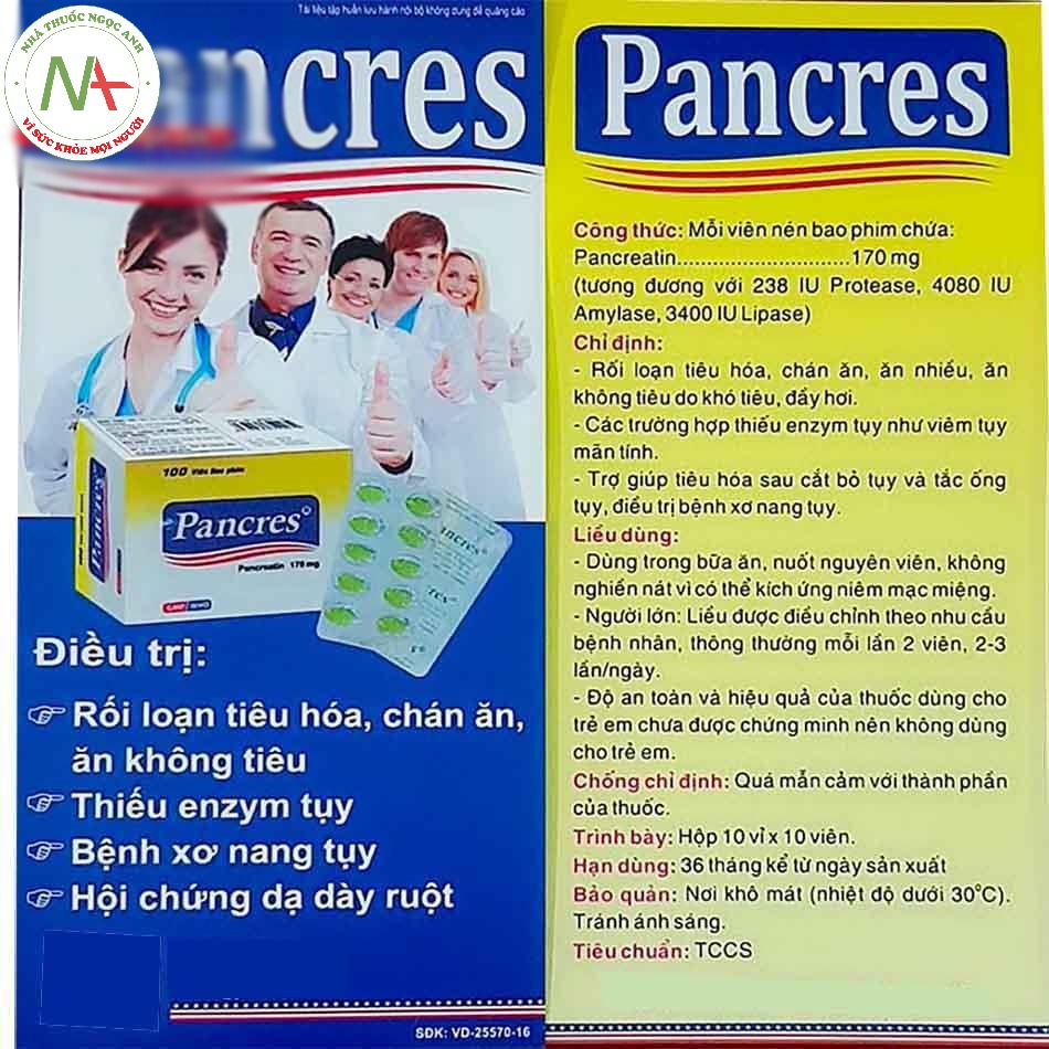 Hướng dẫn sử dụng Pancres