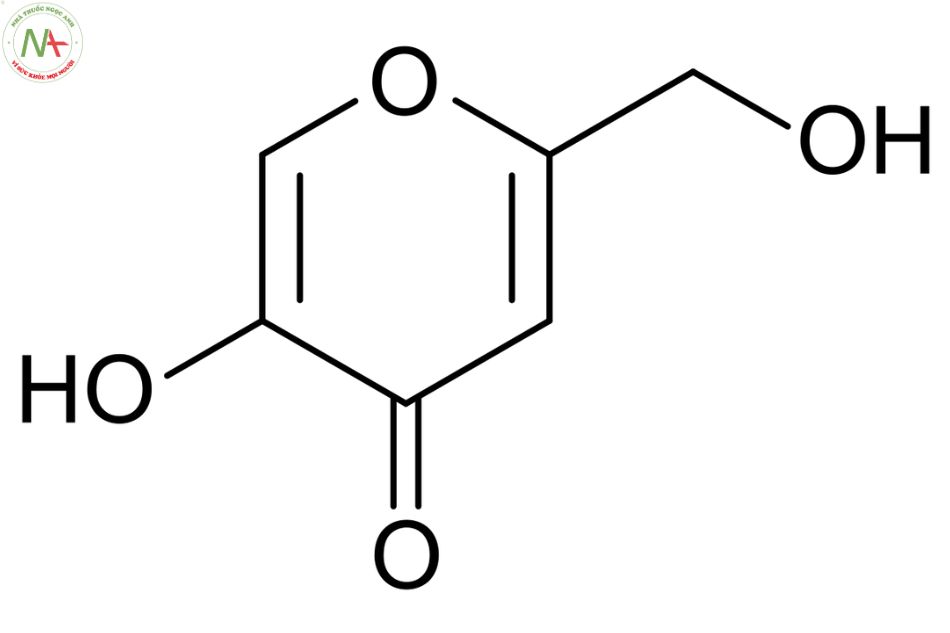 Cấu trúc phân tử Kojic acid
