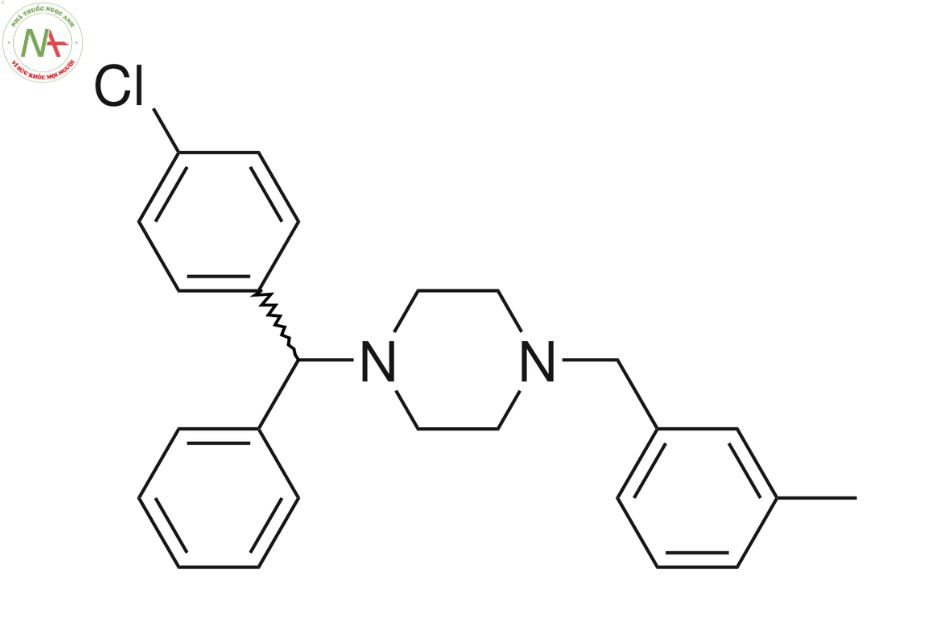Cấu trúc phân tử Meclizine 