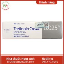 Hộp Obagi Tretinoin Cream 0.025%